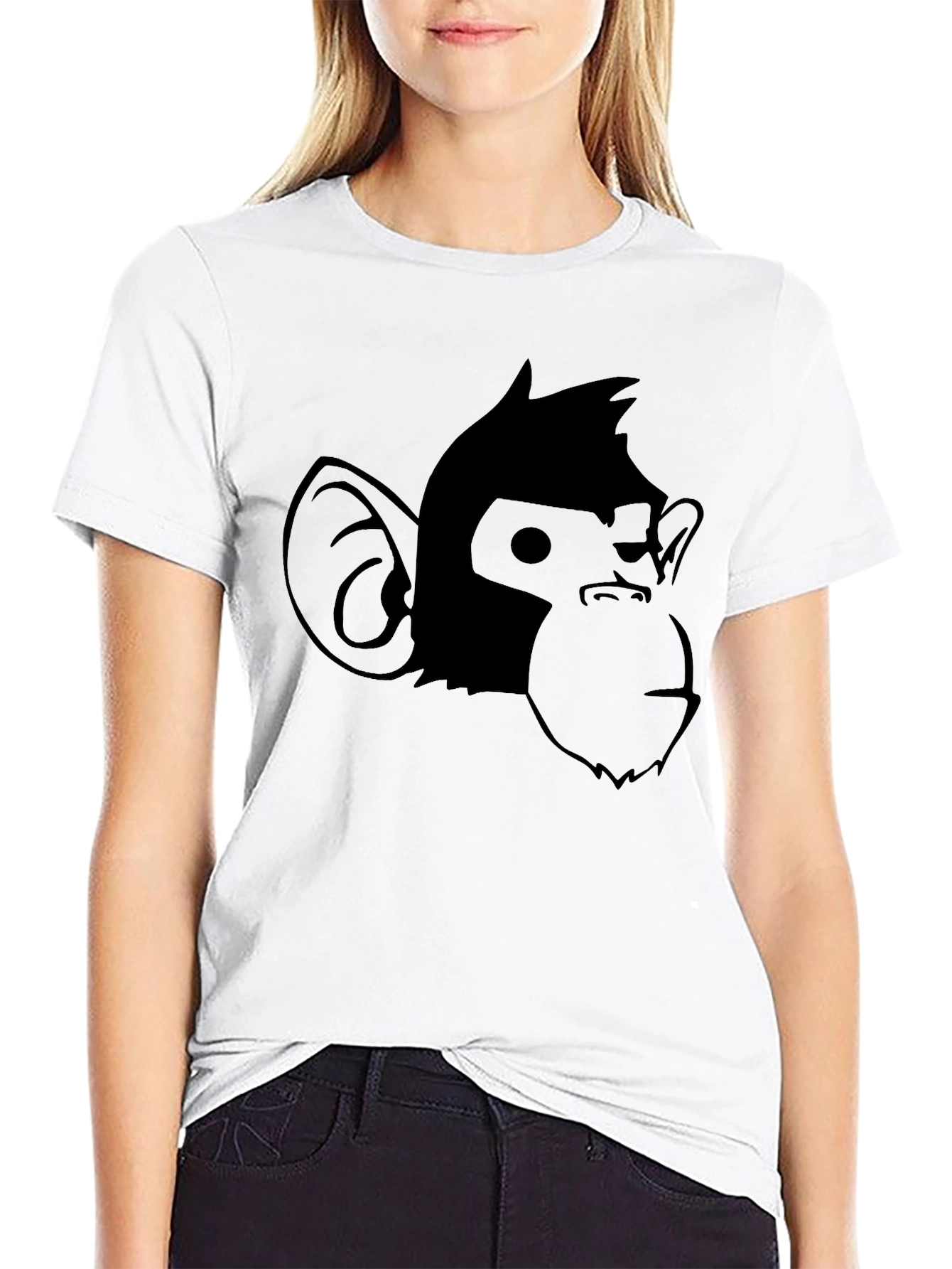 Cool Monkey Graphic Black T-Shirt