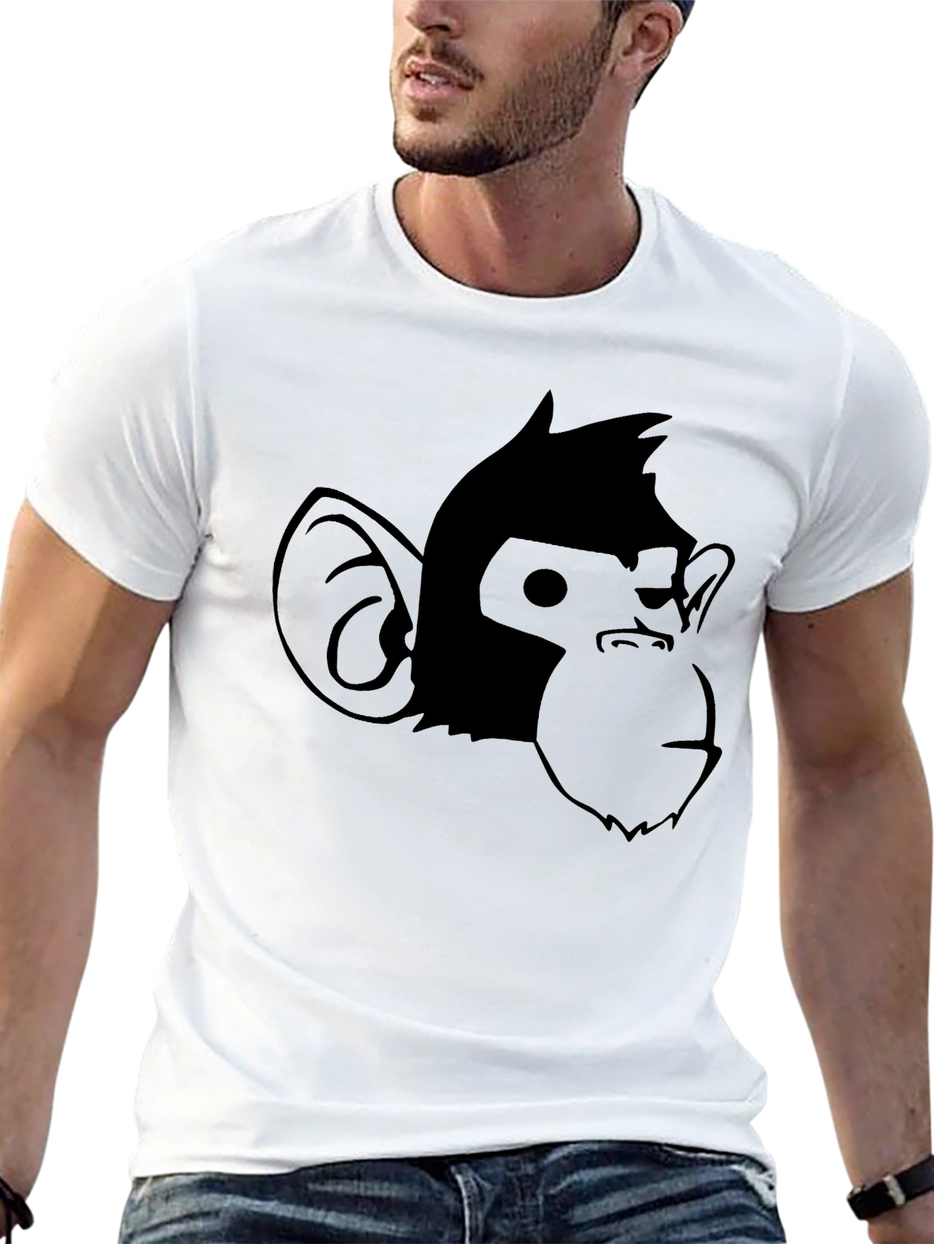 Cool Monkey Graphic Black T-Shirt