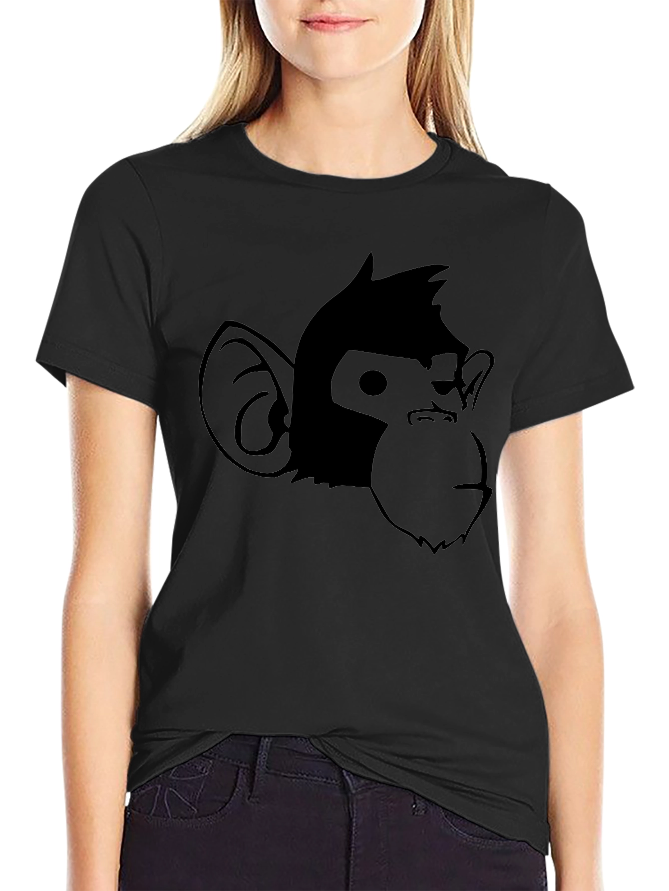 Cool Monkey Graphic Black T-Shirt