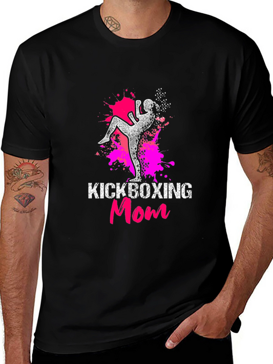 Kickboxing Mom Graphic Tee - Martial Arts Womens T-Shirt