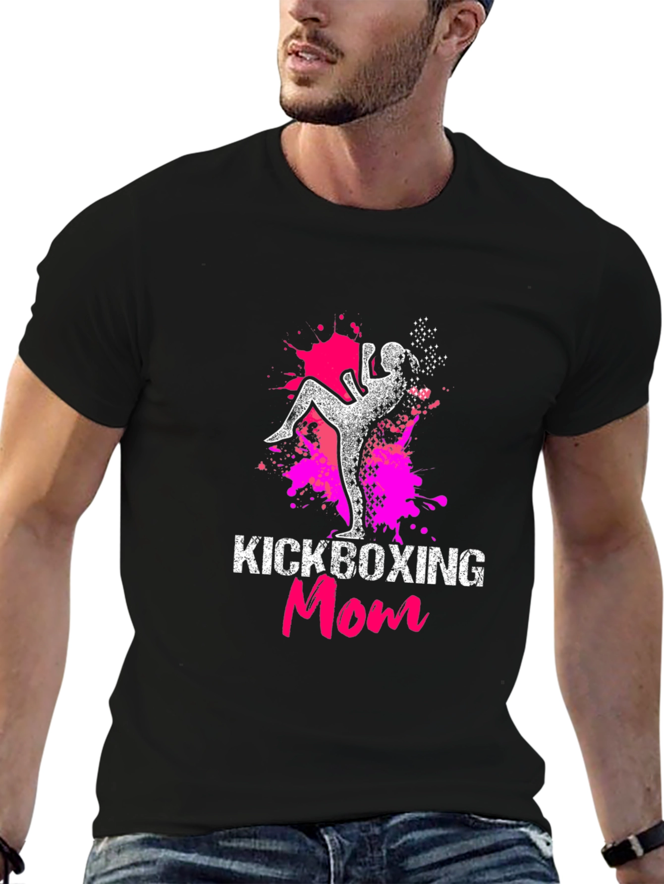 Kickboxing Mom Graphic Tee - Martial Arts Womens T-Shirt