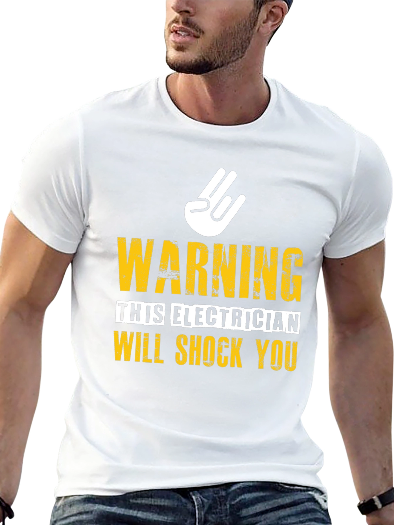 Electrician Warning Graphic Tee
