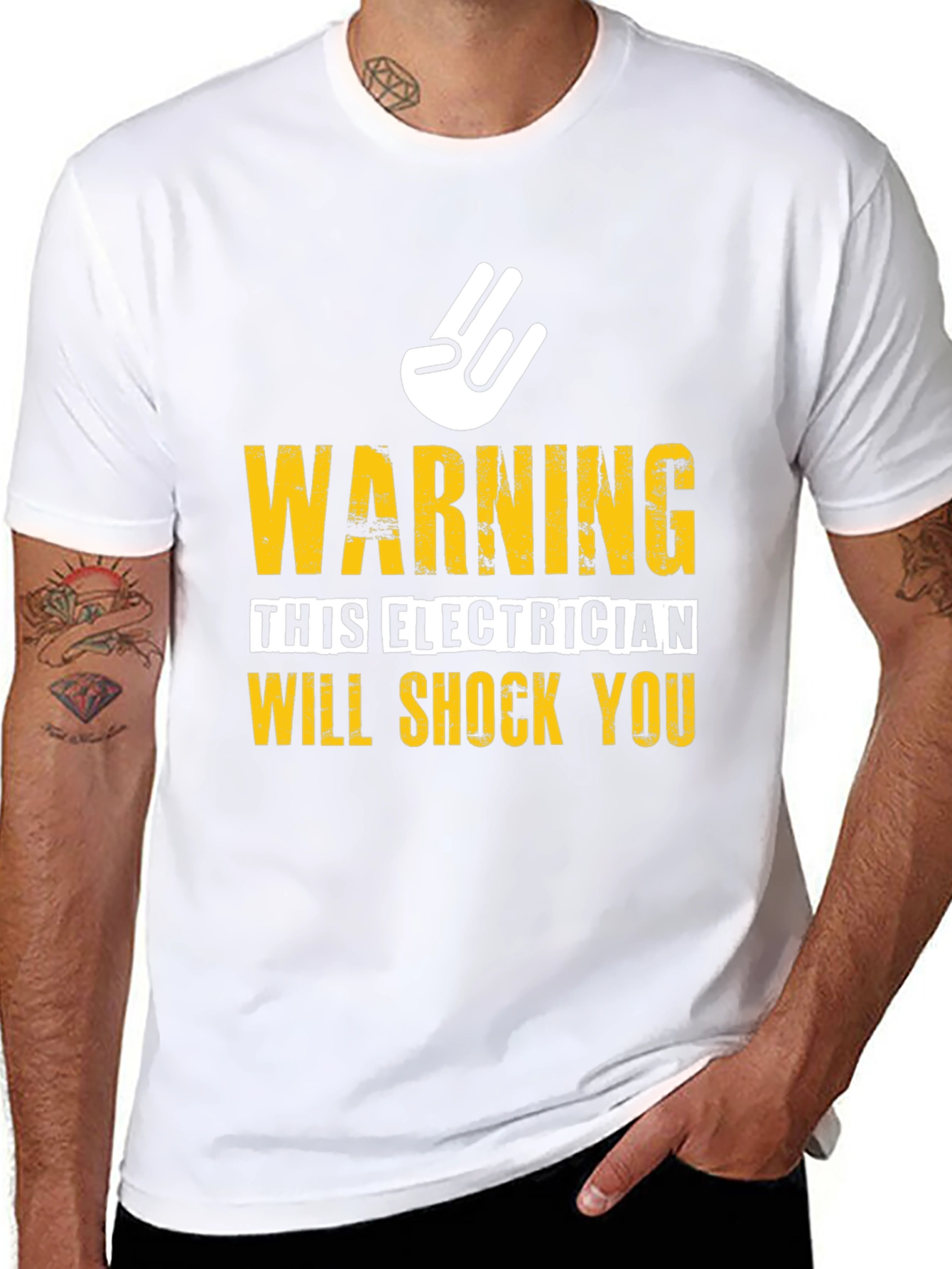 Electrician Warning Graphic Tee