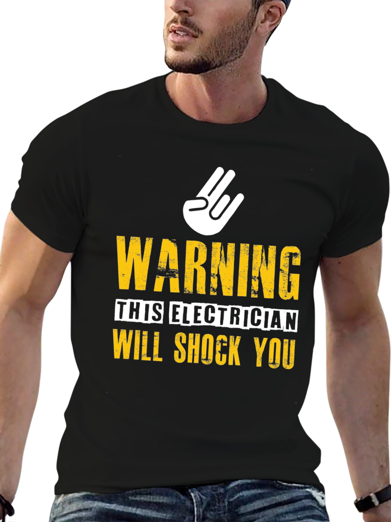 Electrician Warning Graphic Tee