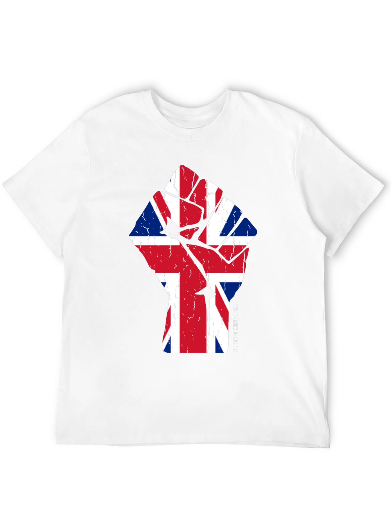 United Kingdom Flag Fist Graphic Tee