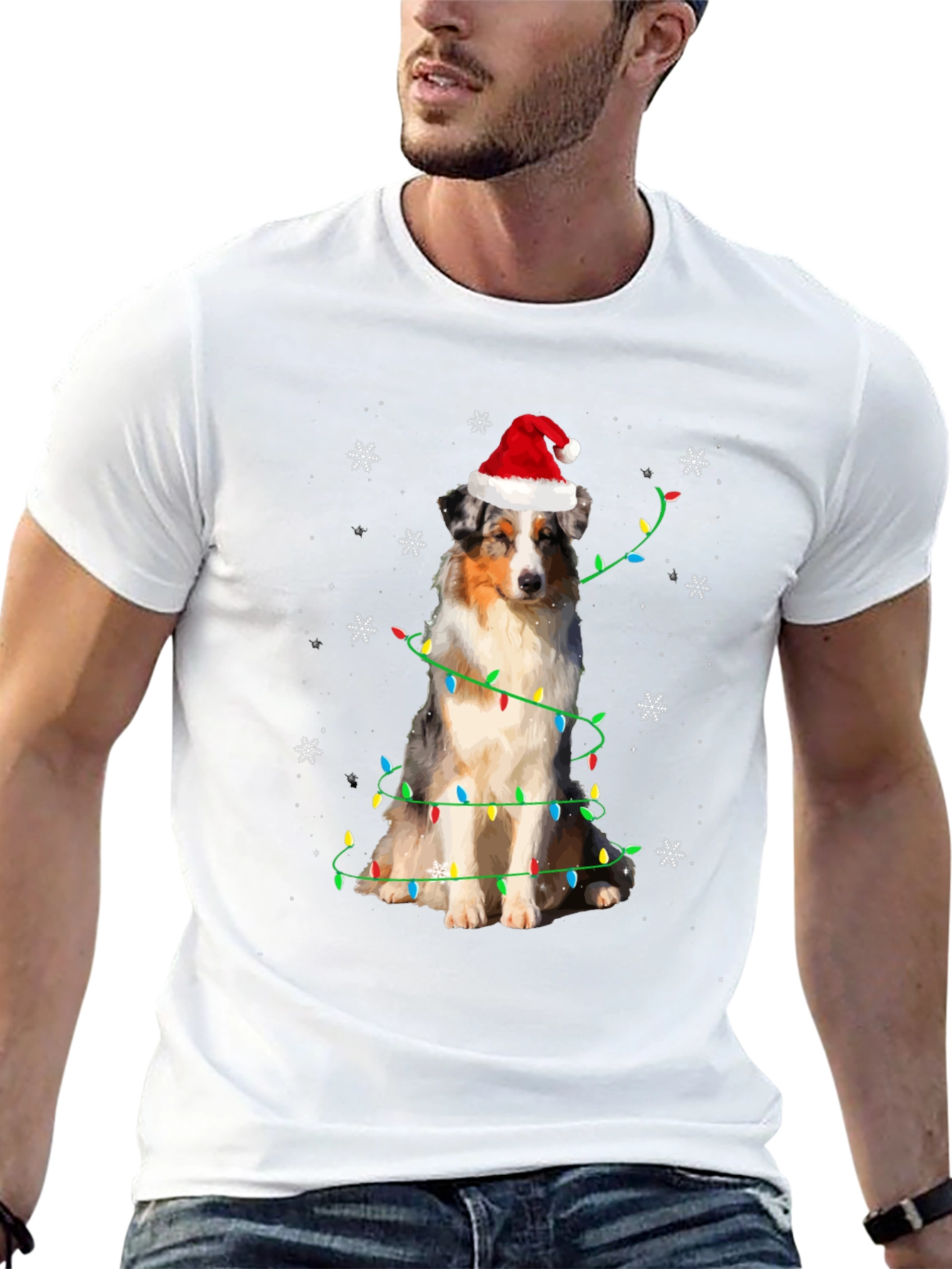 Festive Dog Christmas T-Shirt