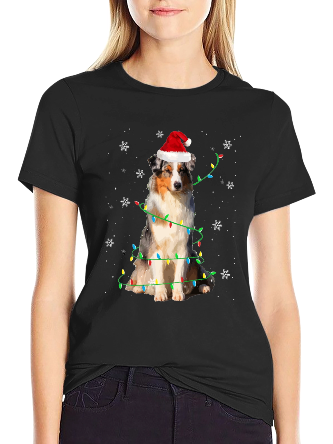 Festive Dog Christmas T-Shirt
