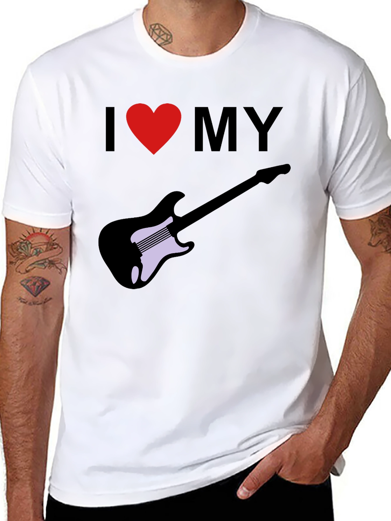 I Love My Guitar Graphic Tee