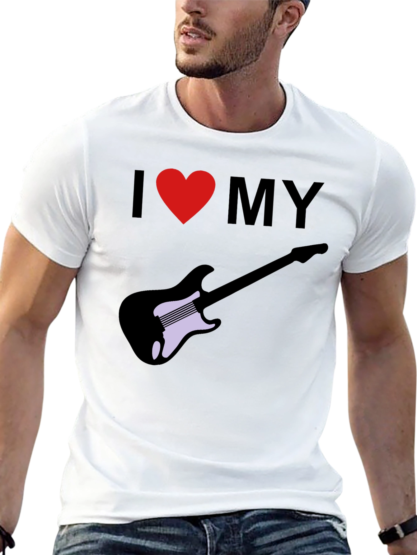I Love My Guitar Graphic Tee