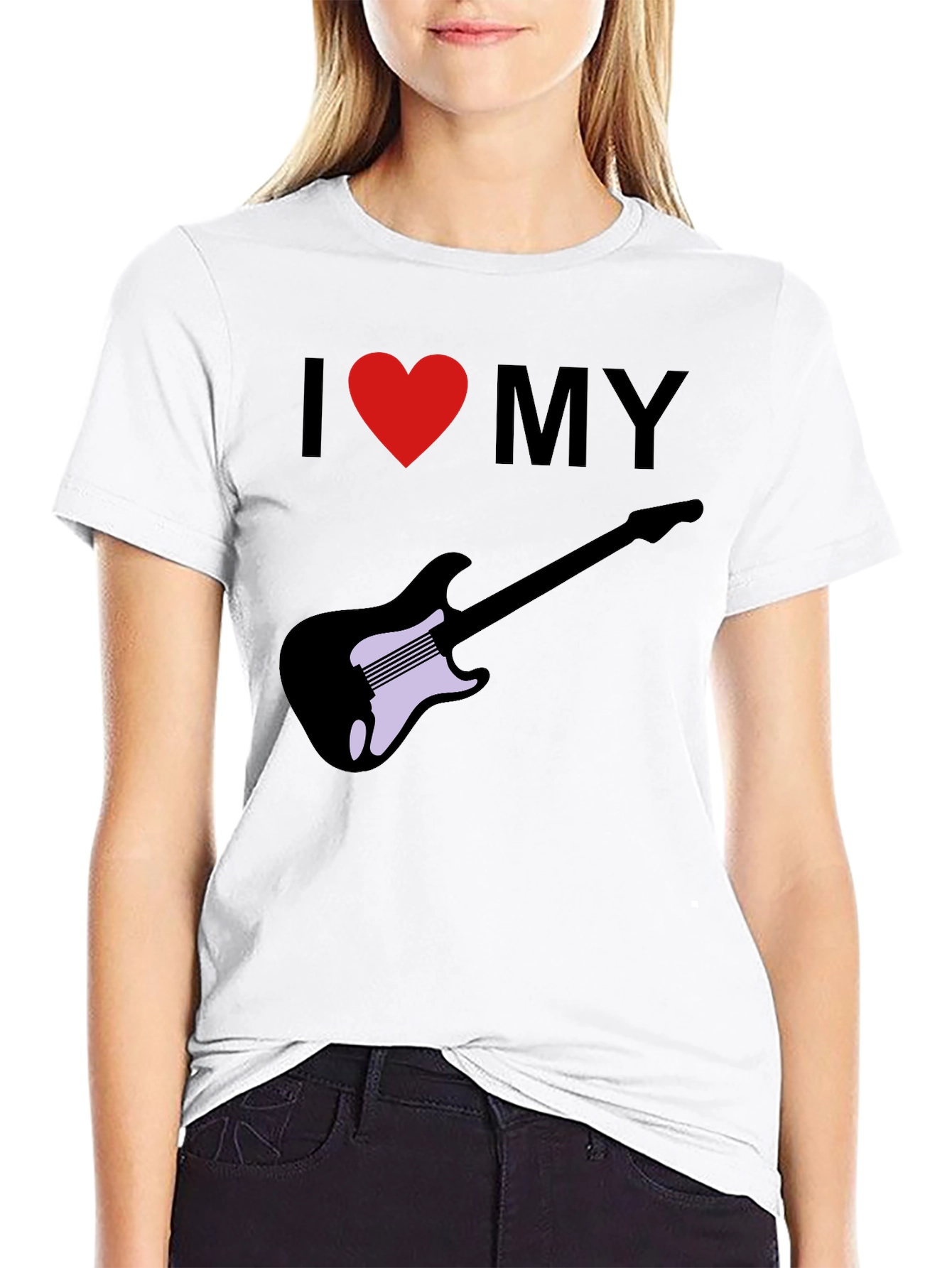 I Love My Guitar Graphic Tee