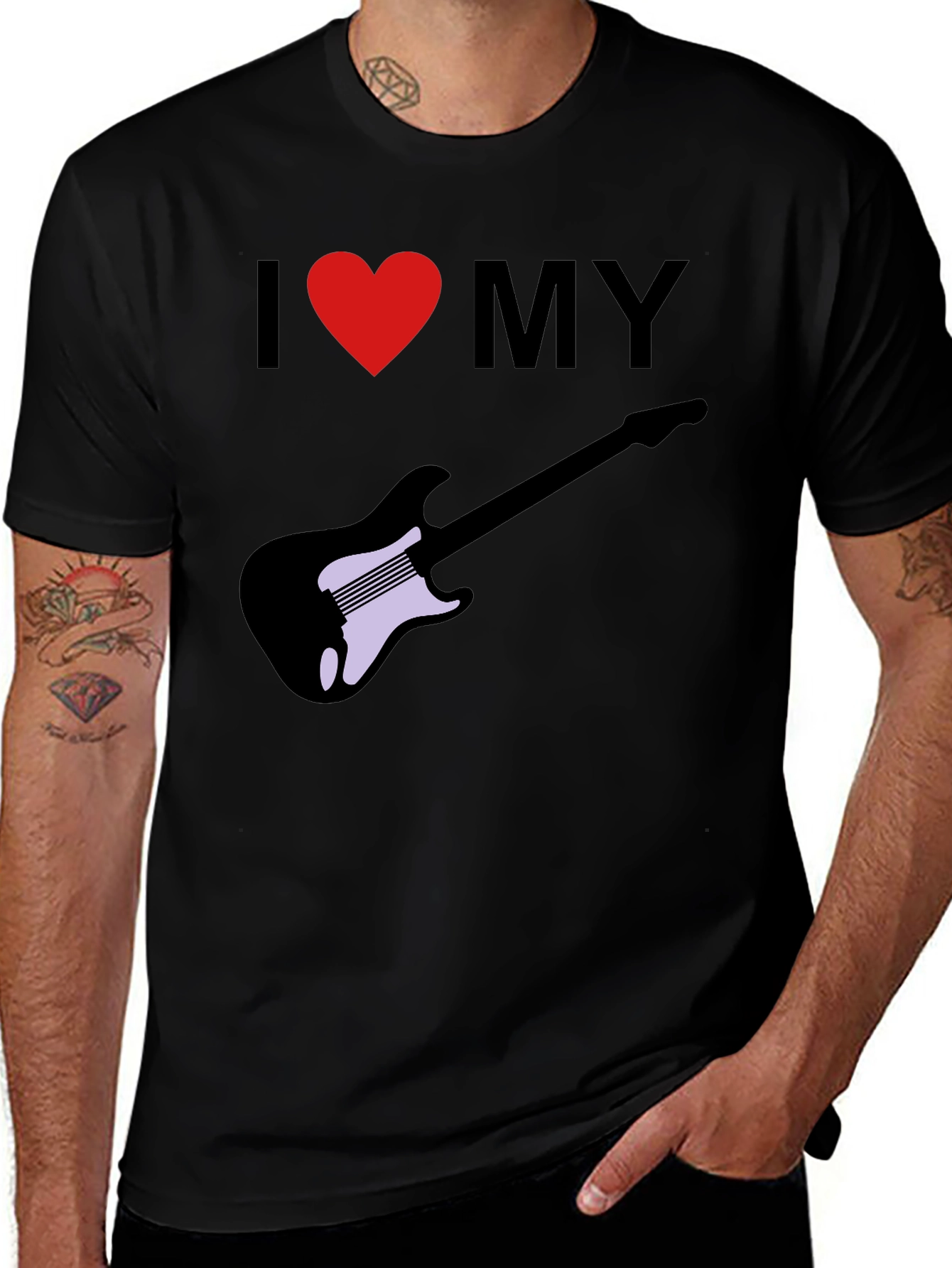 I Love My Guitar Graphic Tee