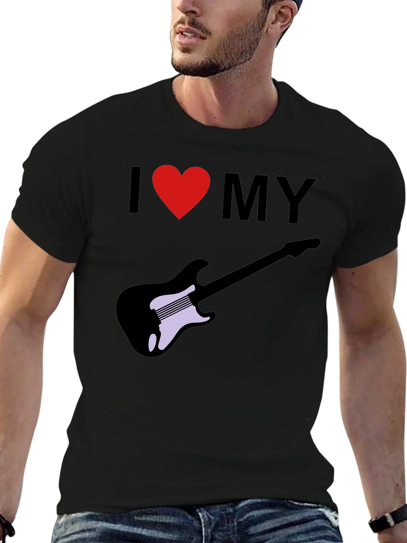 I Love My Guitar Graphic Tee