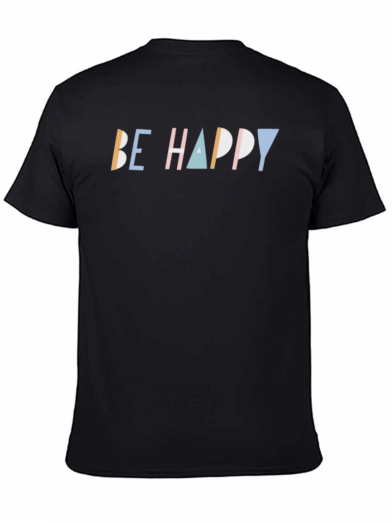 Be Happy Graphic Tee - Trendy Casual T-Shirt