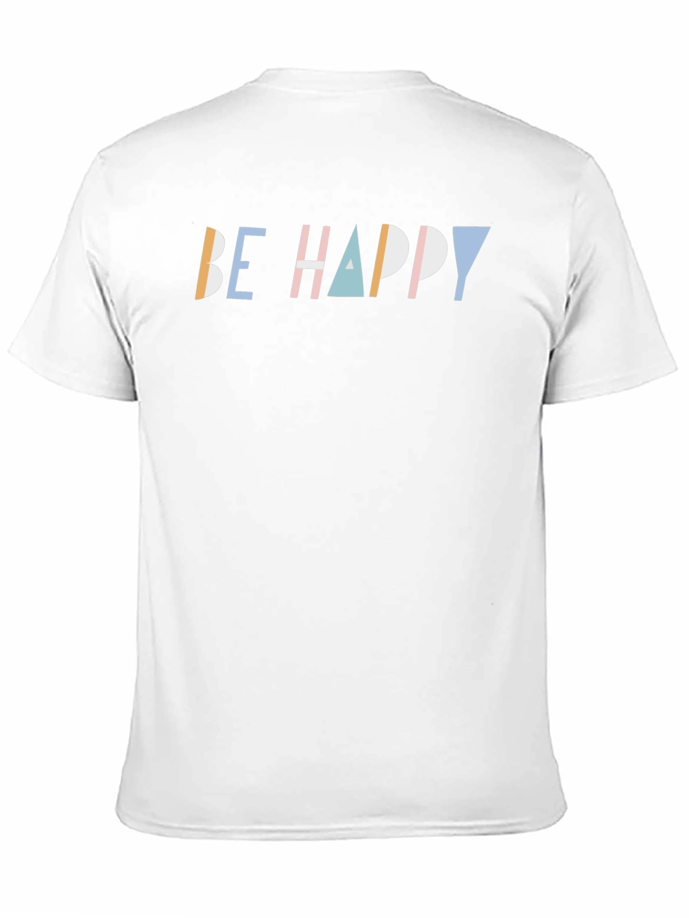 Be Happy Graphic Tee - Trendy Casual T-Shirt