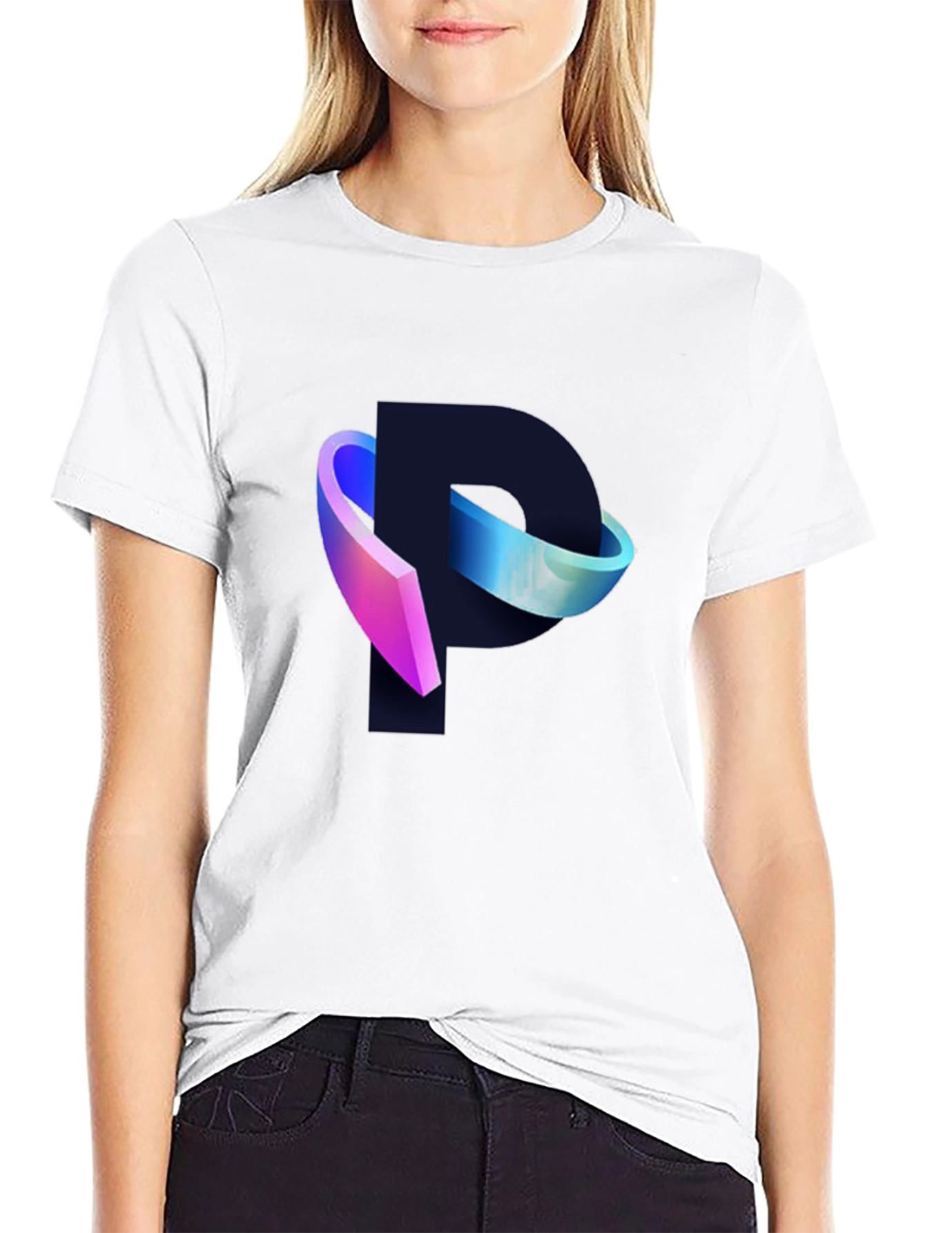 Modern P Logo Black T-Shirt