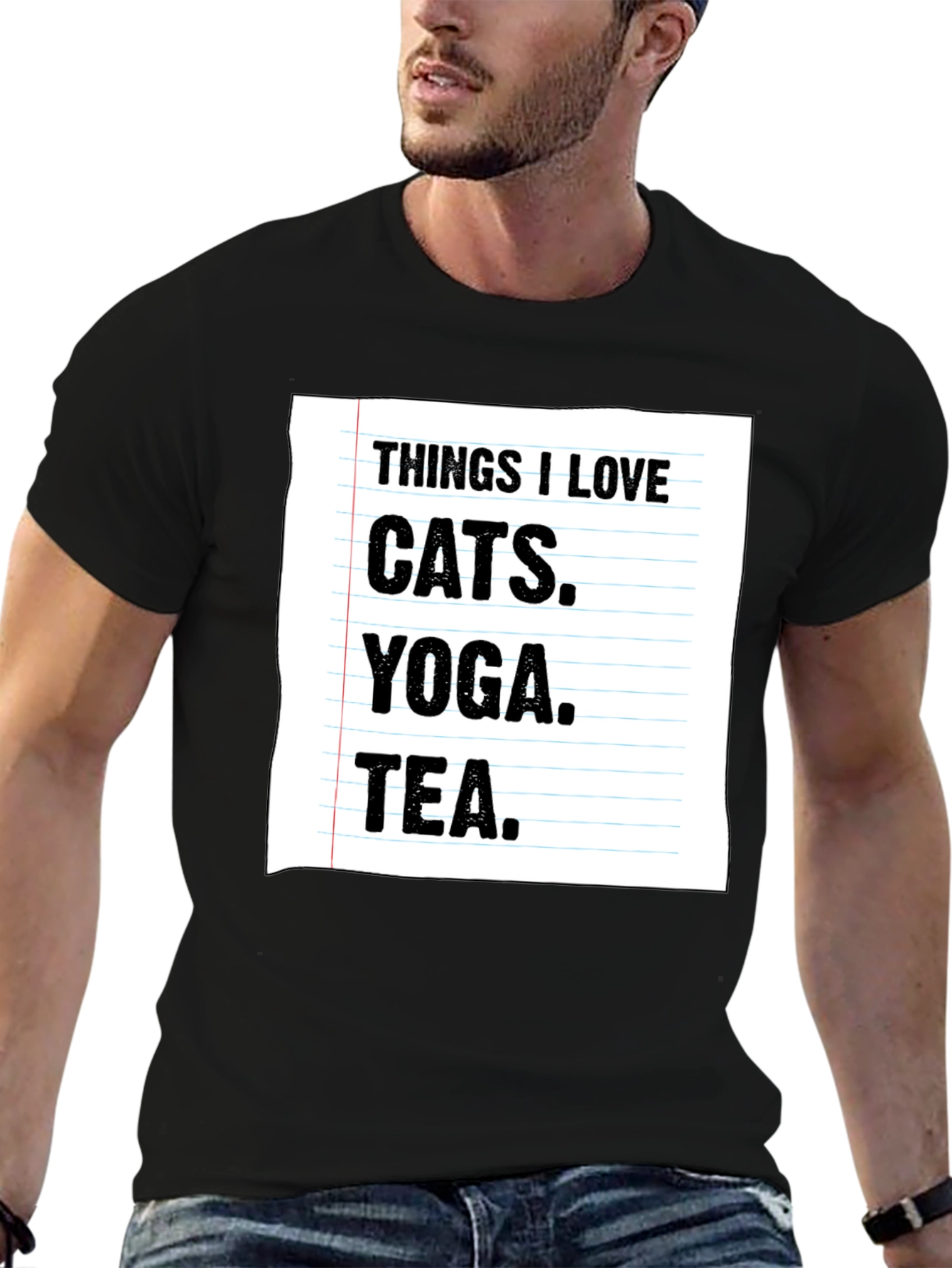 Cats Yoga Tea T-Shirt | Funny Graphic Tee