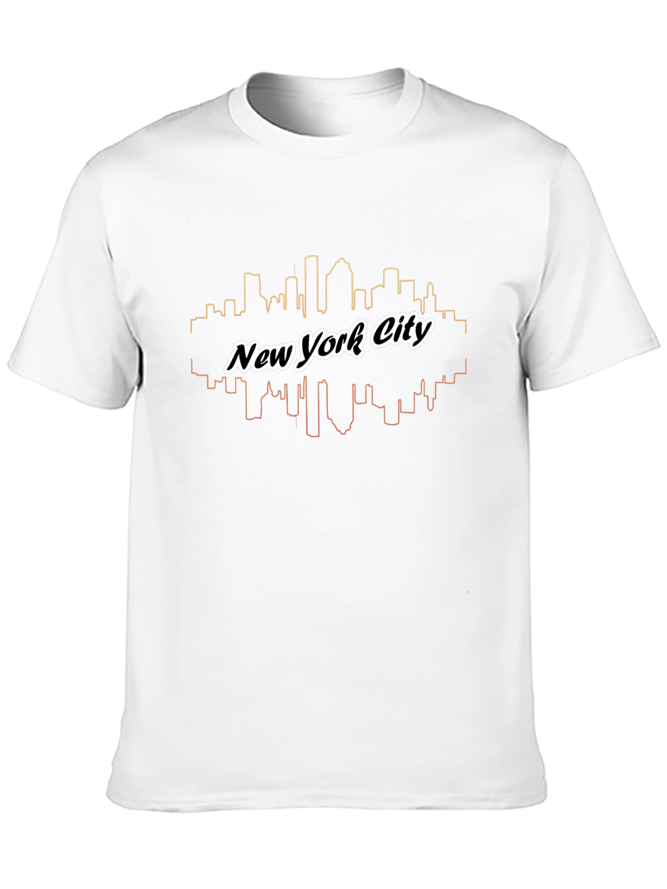 New York City Skyline Graphic Tee - Black