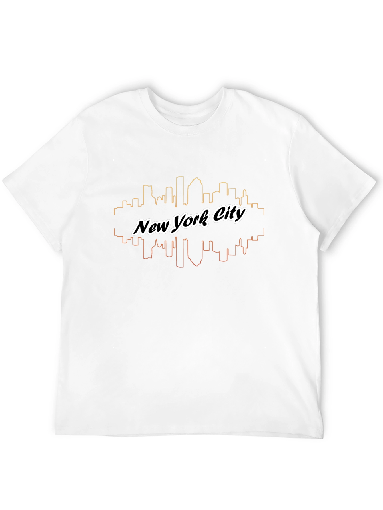 New York City Skyline Graphic Tee - Black