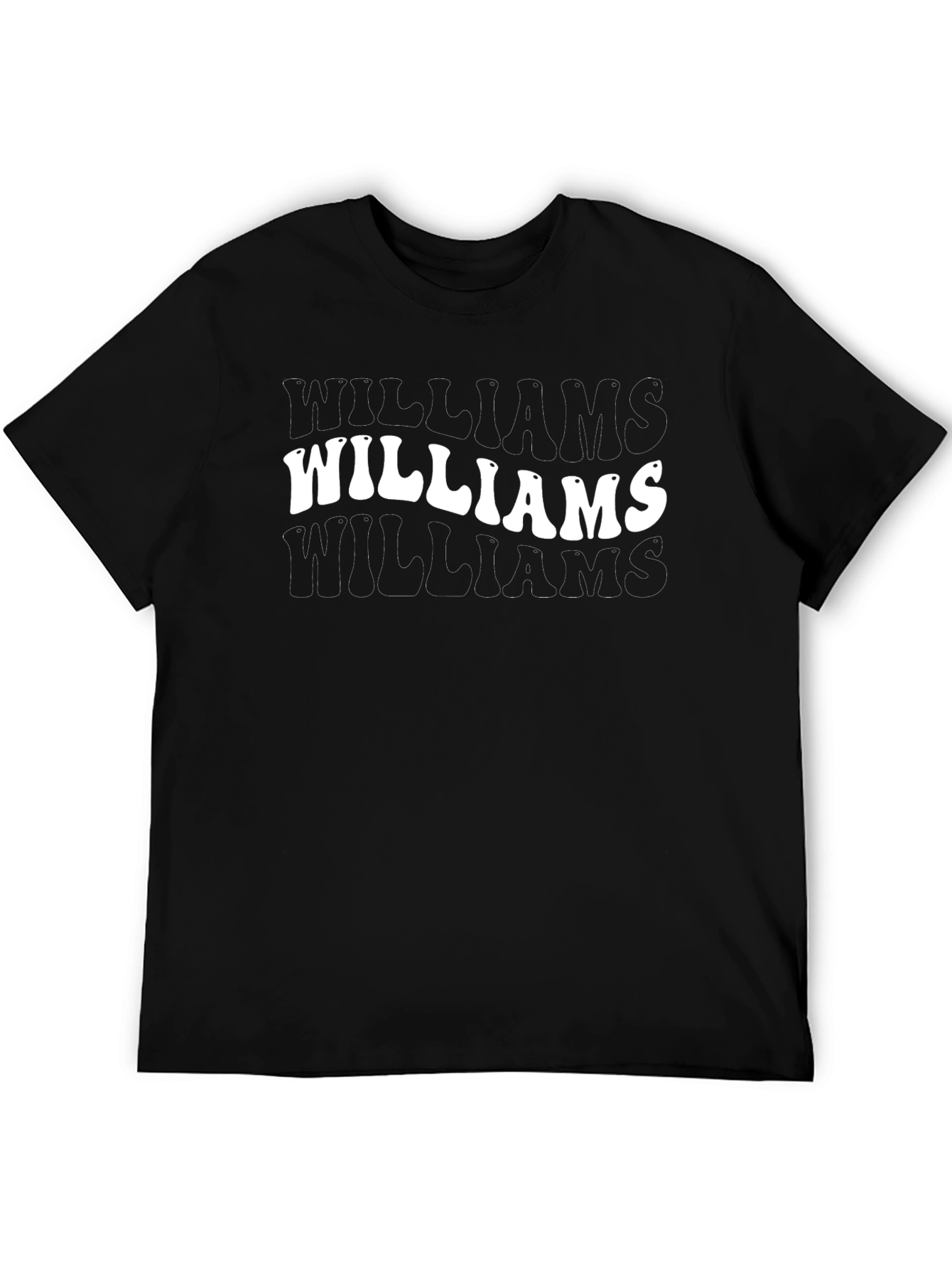 Williams Name Retro Graphic Tee - Black