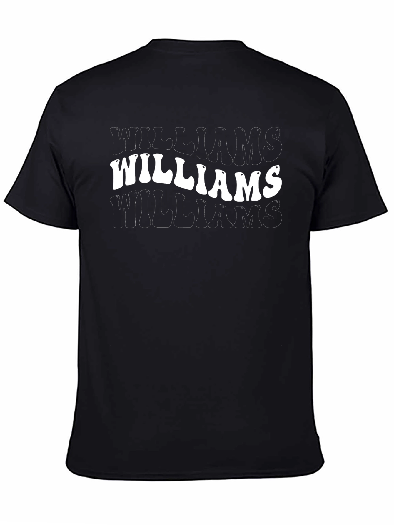 Williams Name Retro Graphic Tee - Black