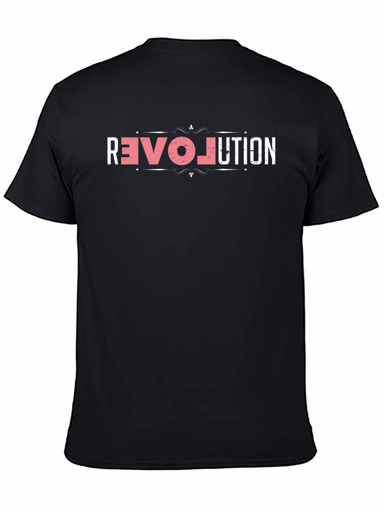 Revolution Graphic Print Black T-Shirt