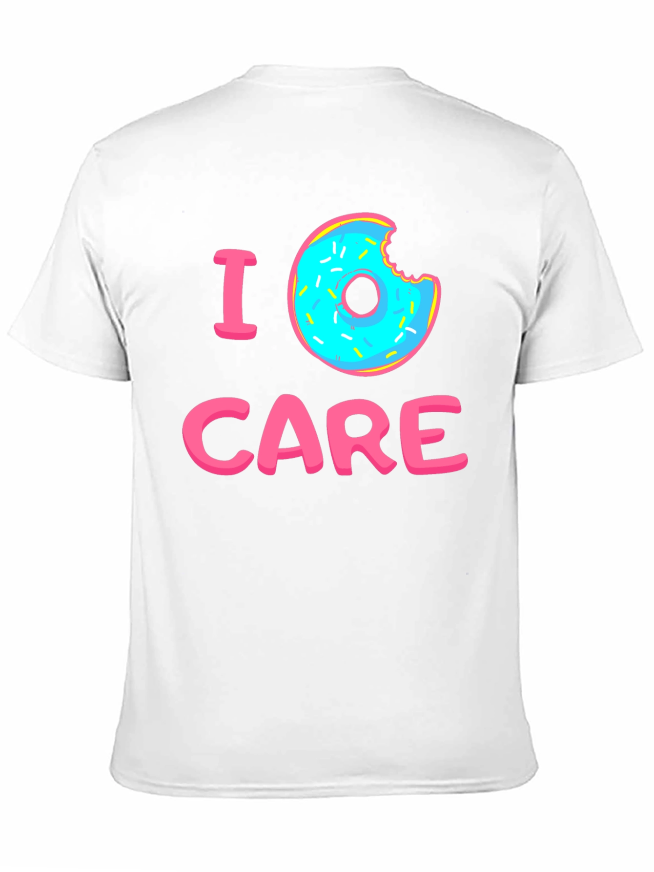 I Donut Care Graphic T-Shirt - Black