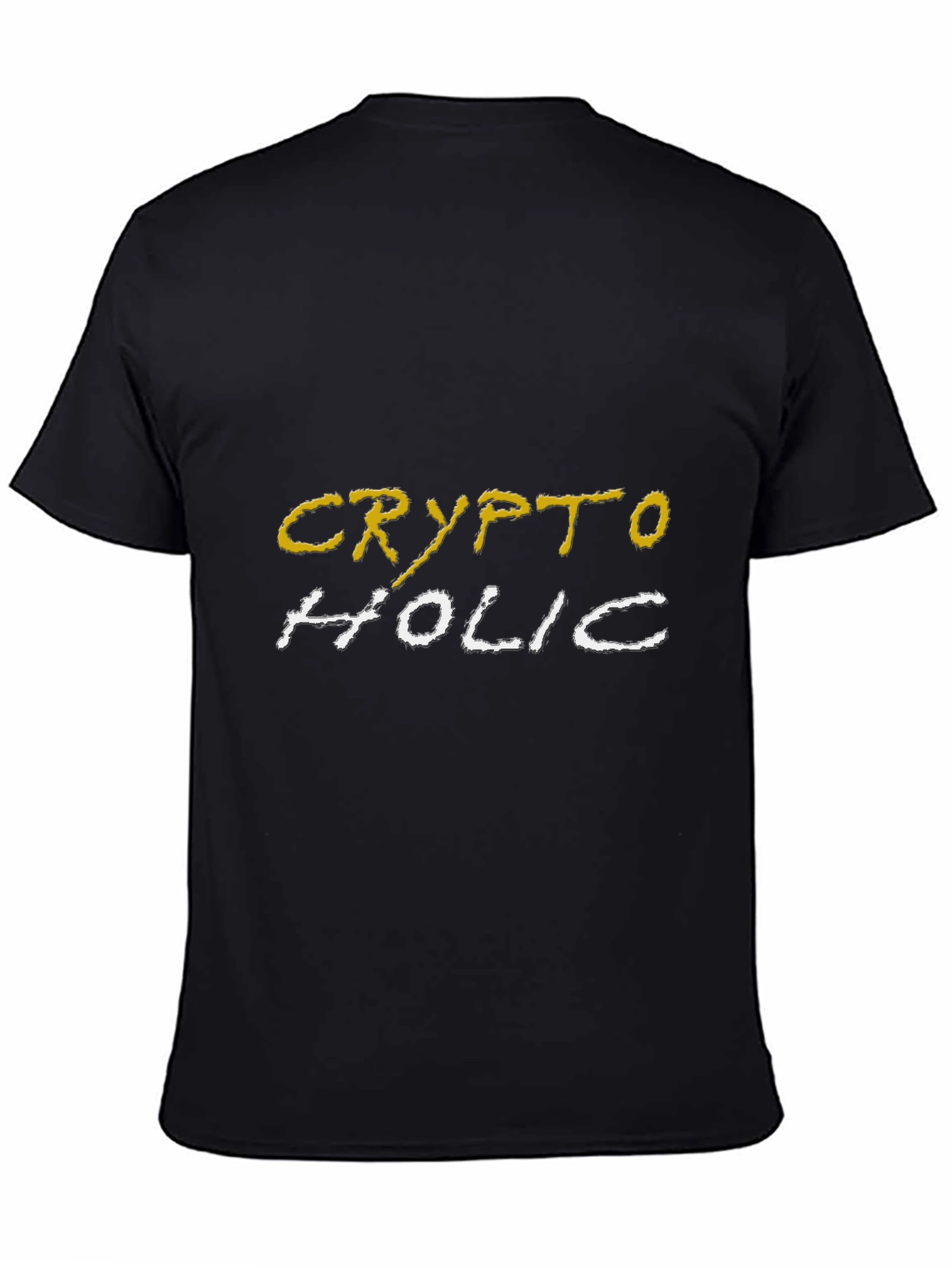 CryptoHolic Black T-Shirt - Stylish Crypto Lover Tee