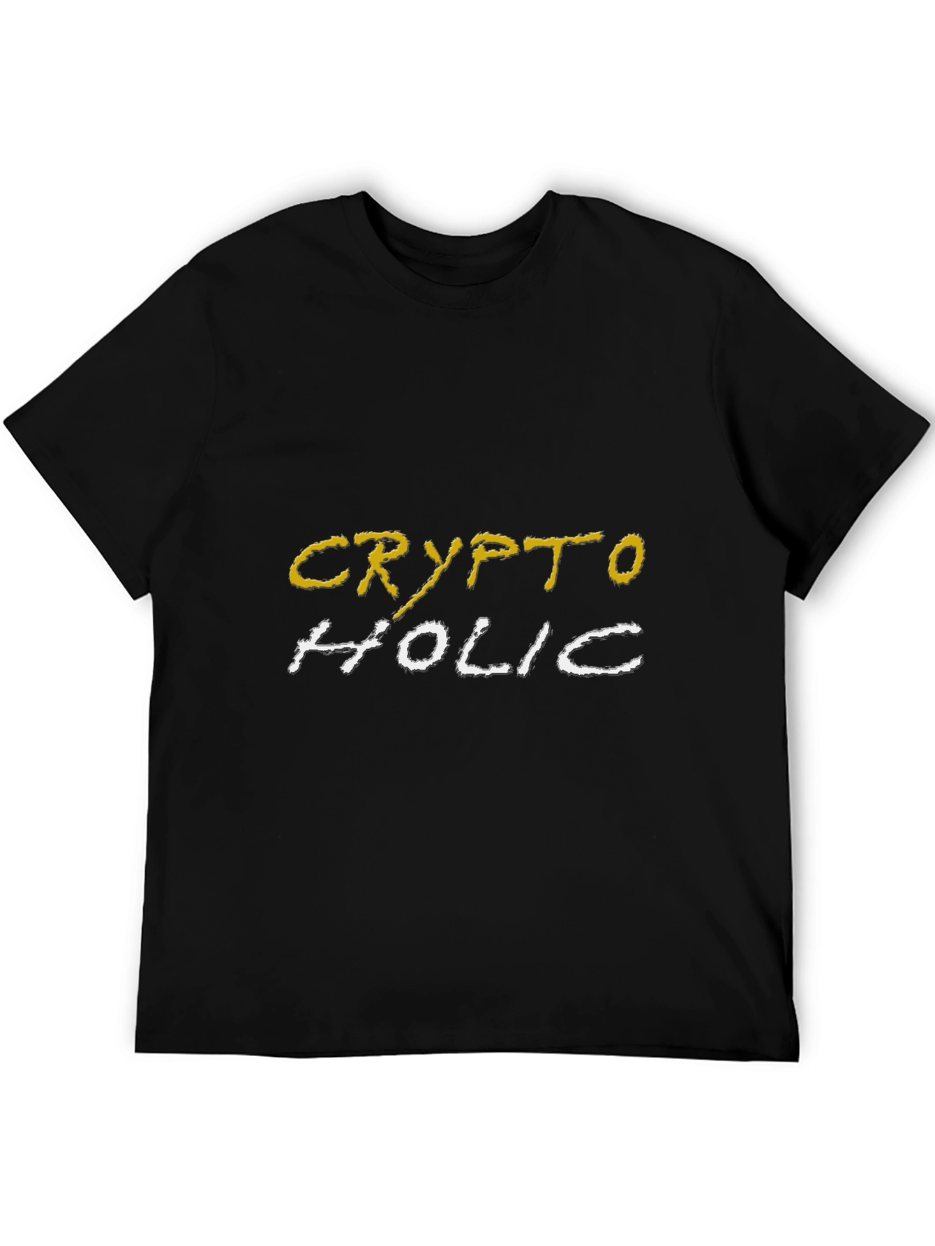 CryptoHolic Black T-Shirt - Stylish Crypto Lover Tee