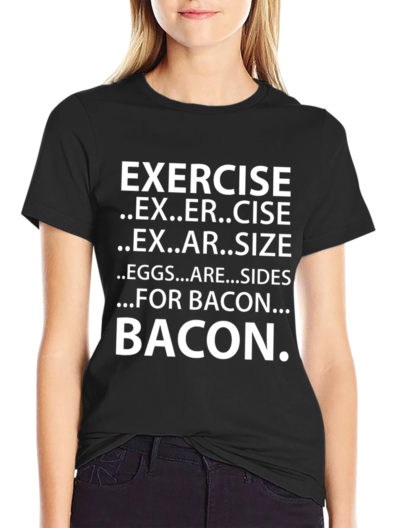 Bacon Exercise Funny T-Shirt