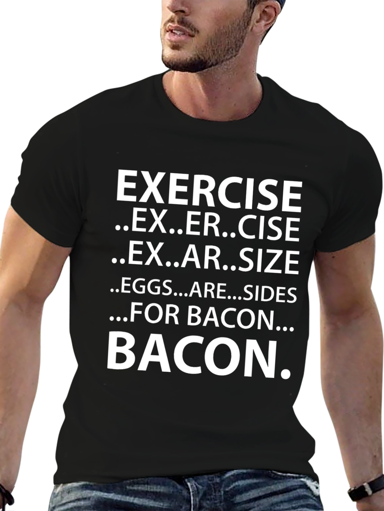 Bacon Exercise Funny T-Shirt