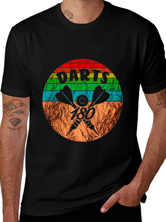 Retro Darts 180 T-Shirt - Dartboard Tee