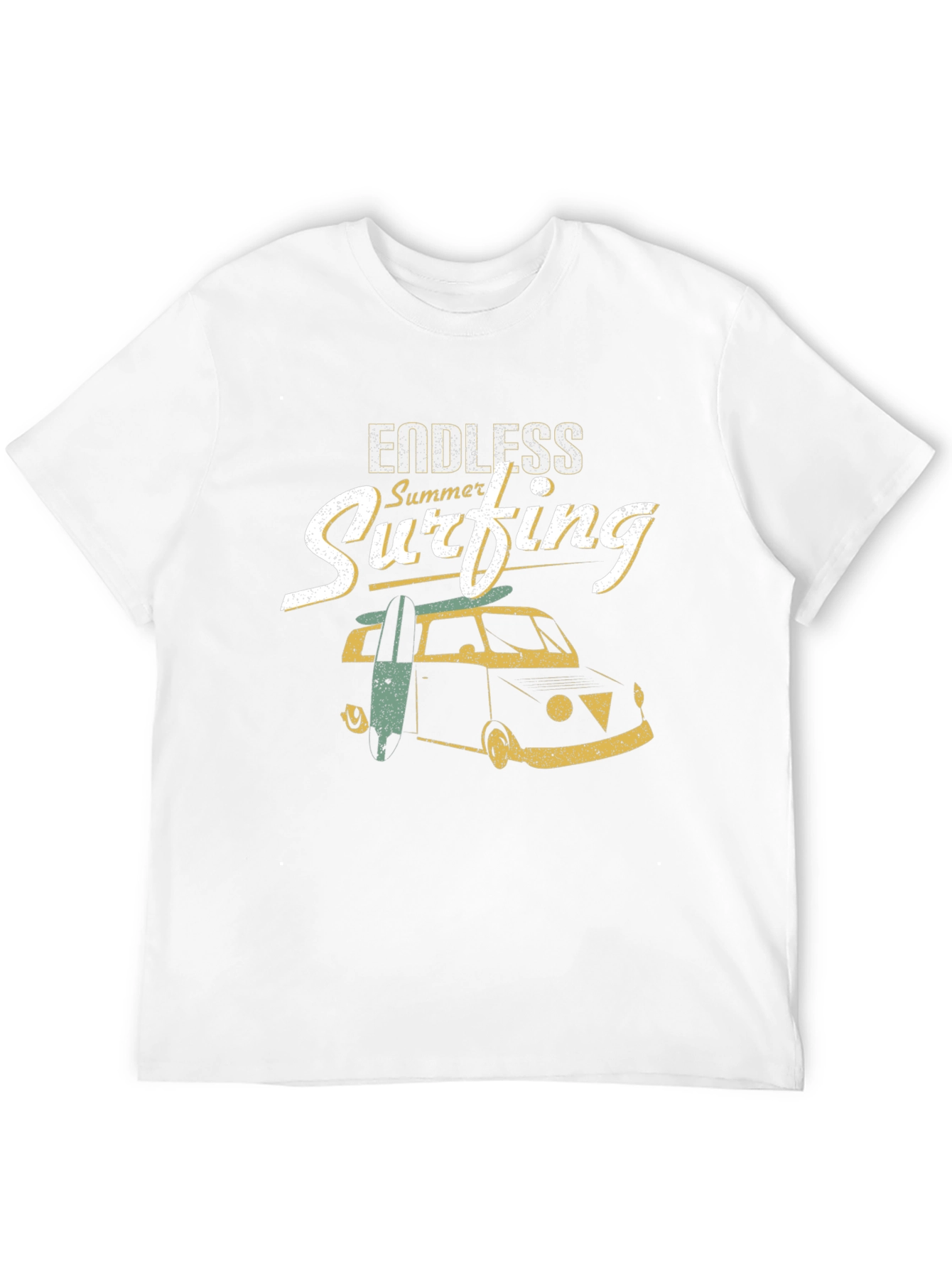 Endless Summer Surfing Black T-Shirt