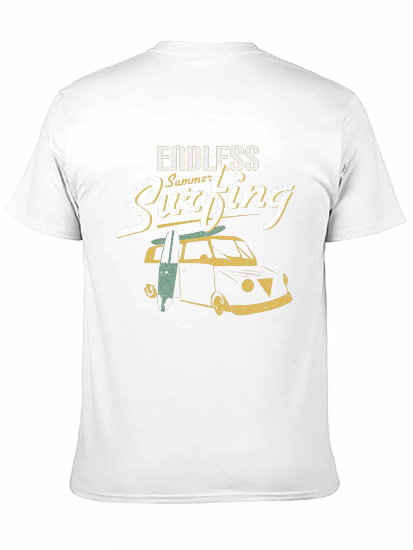 Endless Summer Surfing Black T-Shirt