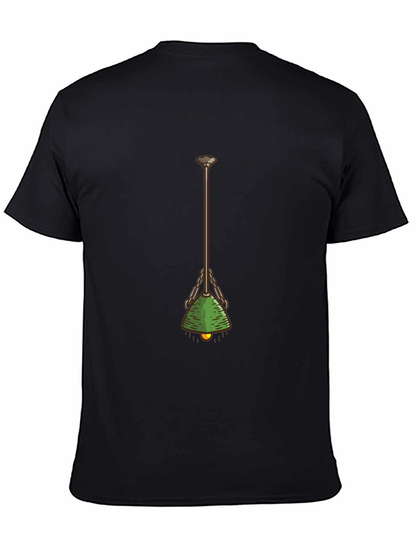 Green Banker Lamp Graphic Tee - Retro Office Style