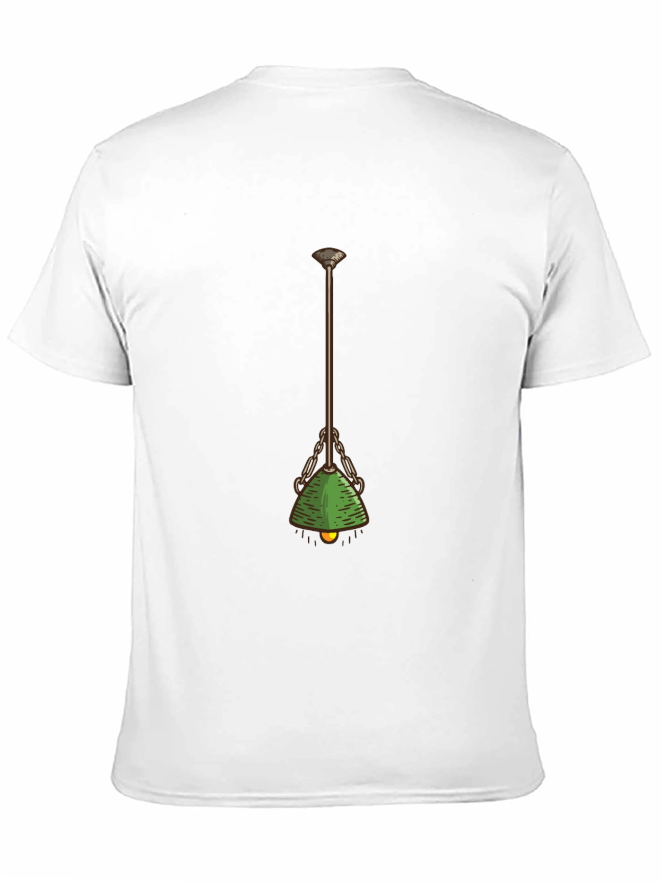 Green Banker Lamp Graphic Tee - Retro Office Style