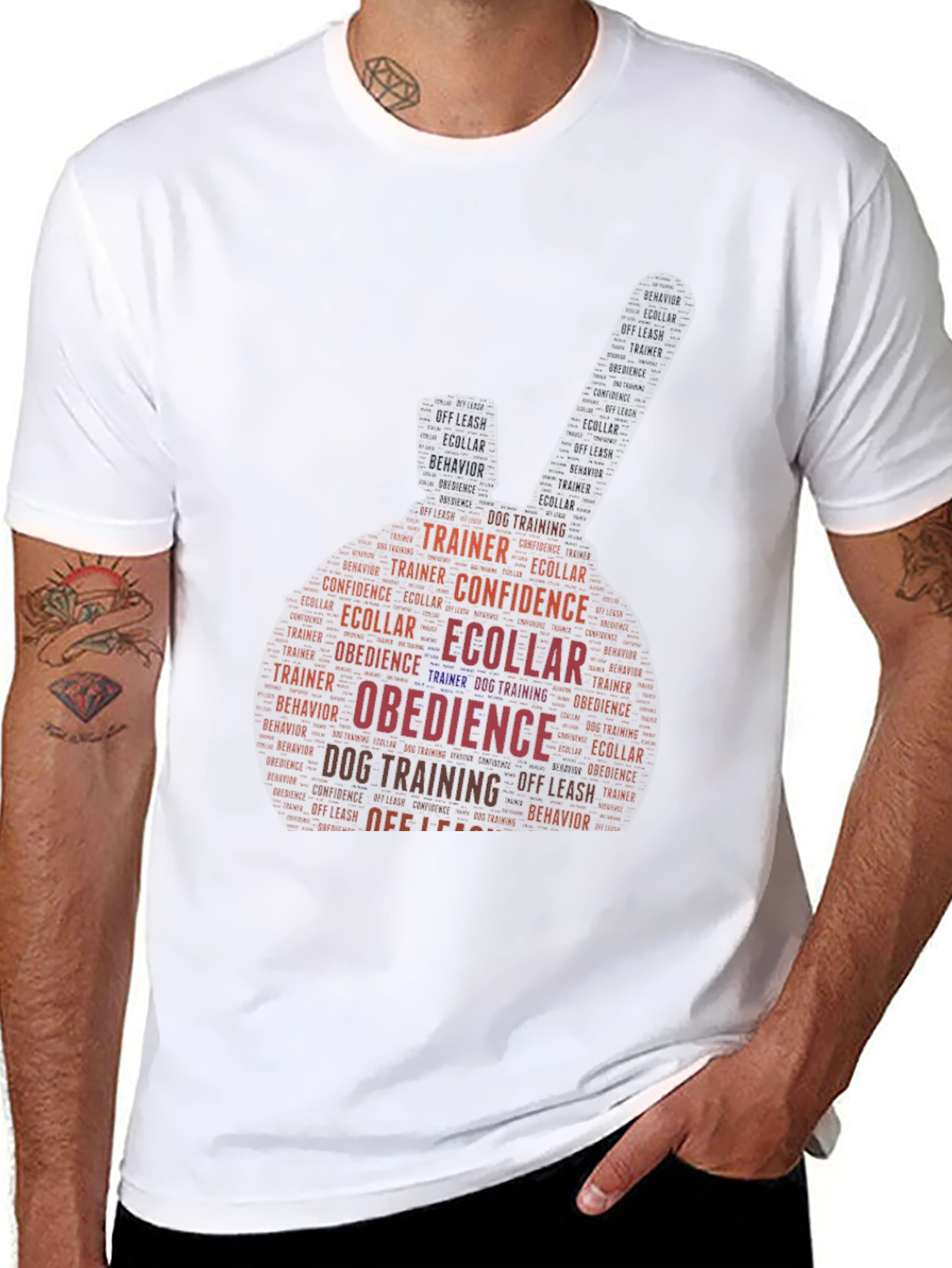 Dog Training Word Art T-Shirt