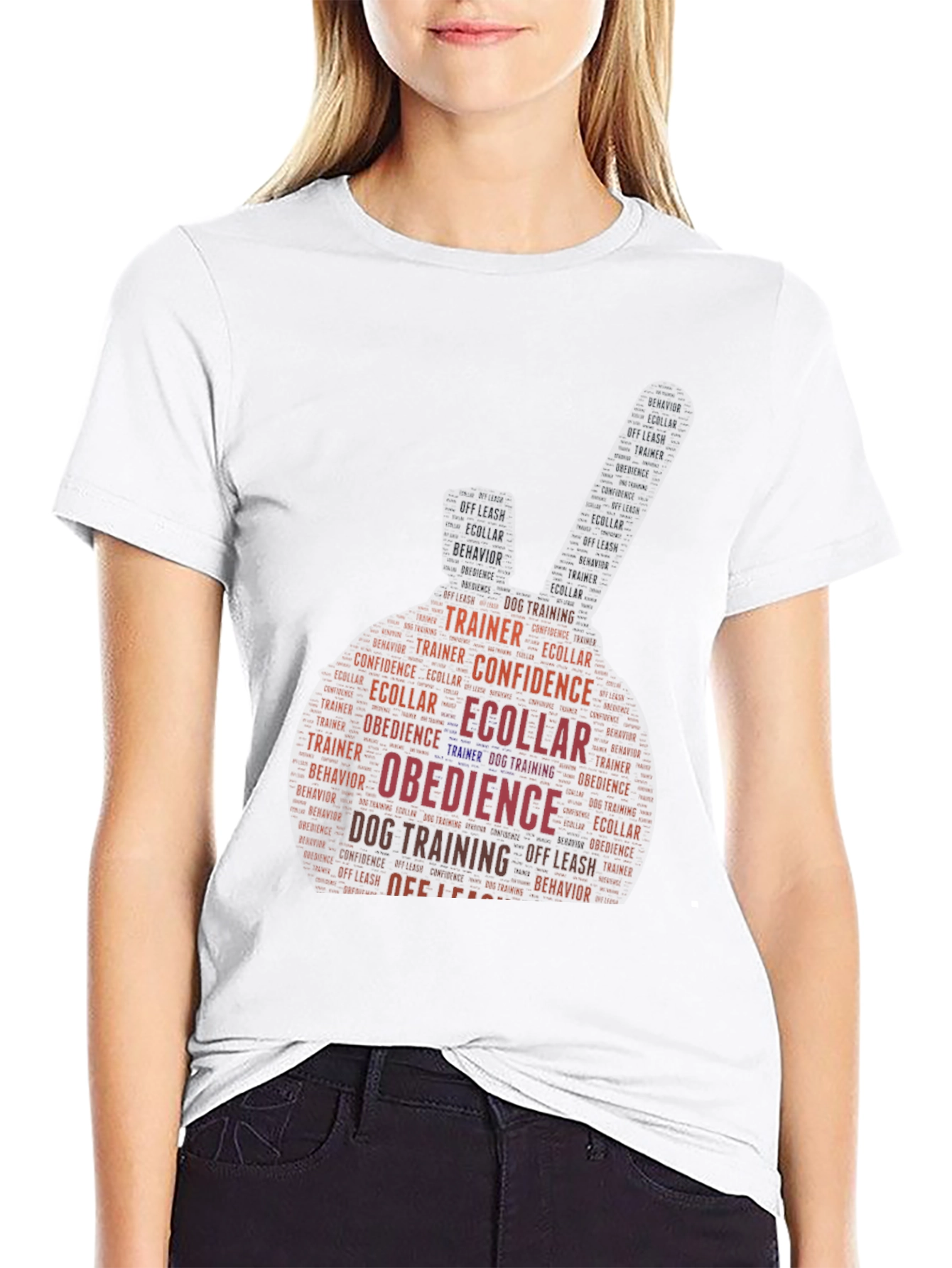 Dog Training Word Art T-Shirt