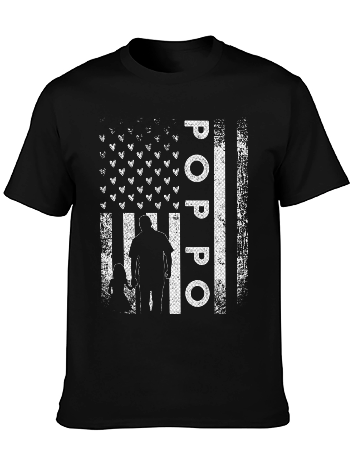 Distressed Poppo Flag Graphic Tee