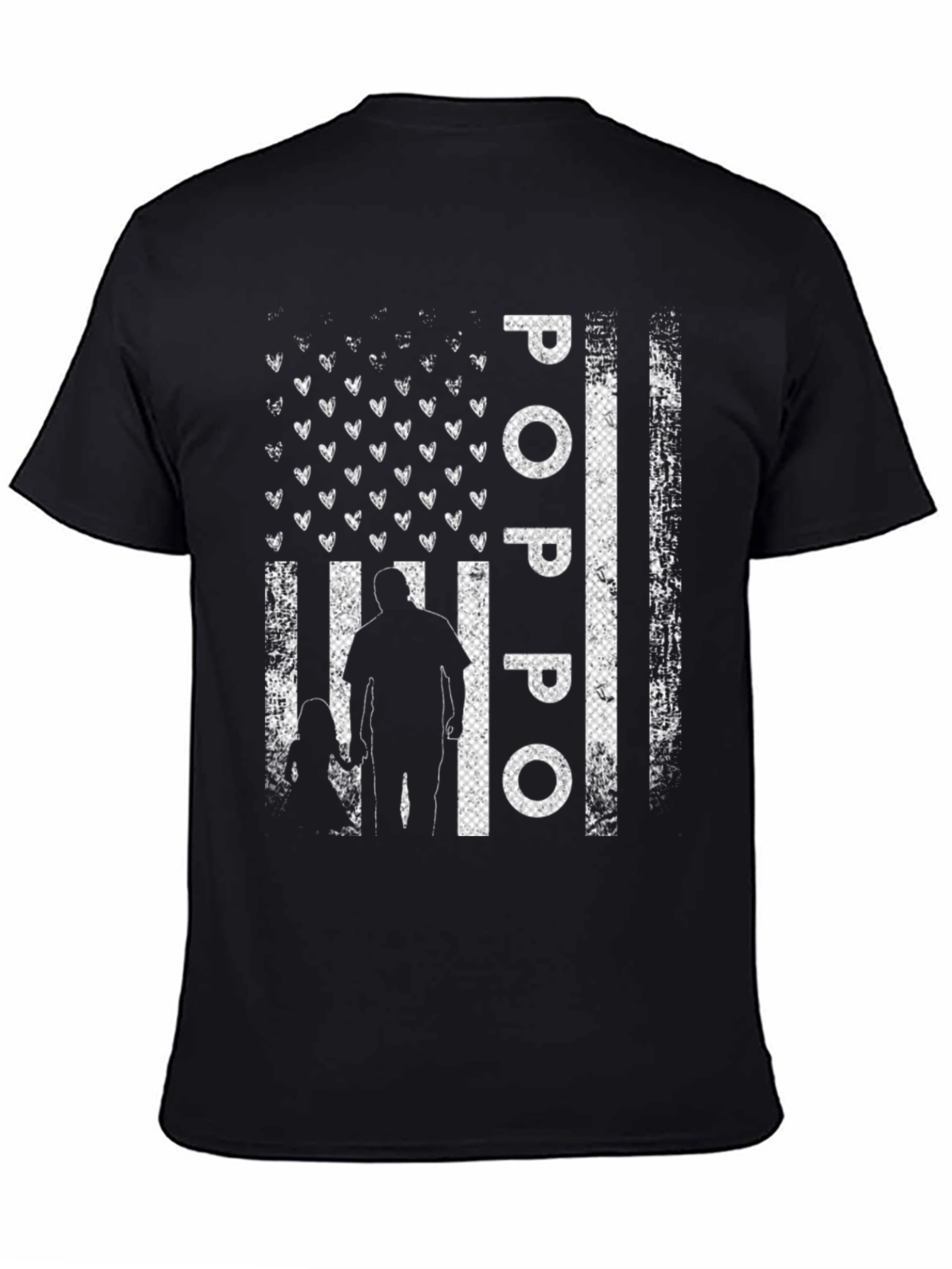 Distressed Poppo Flag Graphic Tee