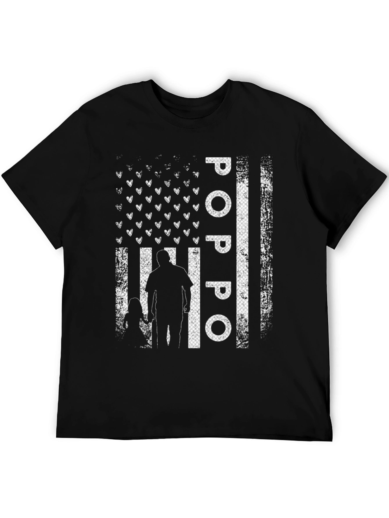 Distressed Poppo Flag Graphic Tee