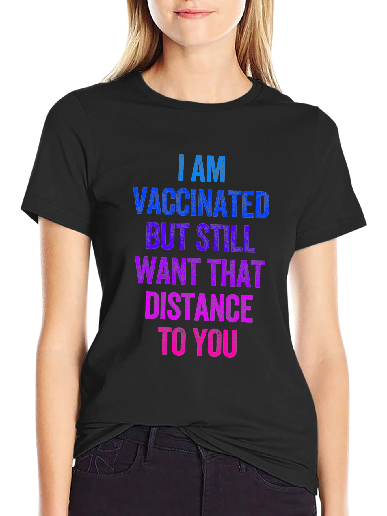 Vaccinated Social Distance T-Shirt