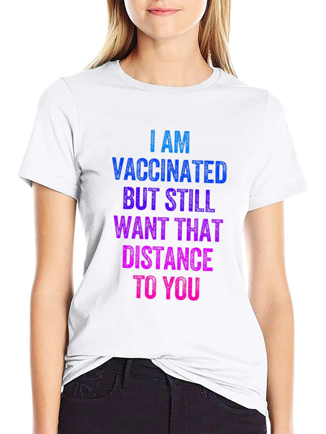 Vaccinated Social Distance T-Shirt