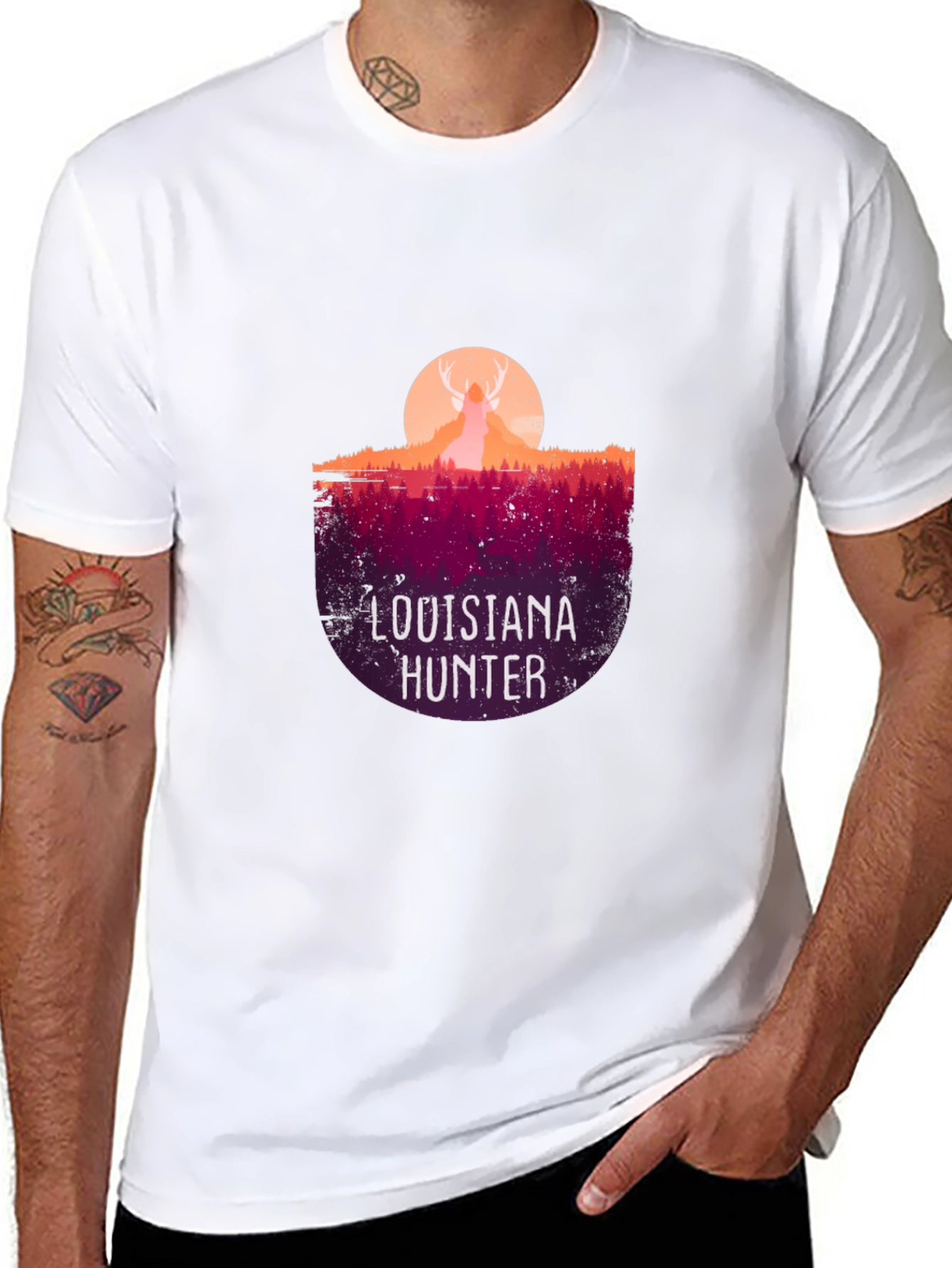 Louisiana Hunter Graphic Tee - Black