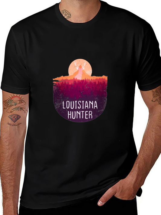 Louisiana Hunter Graphic Tee - Black