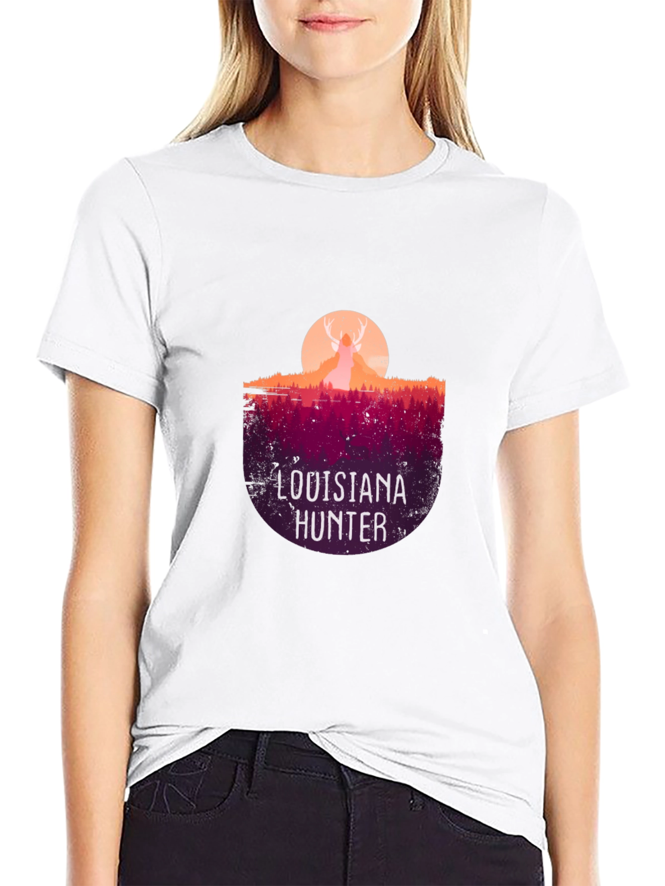Louisiana Hunter Graphic Tee - Black