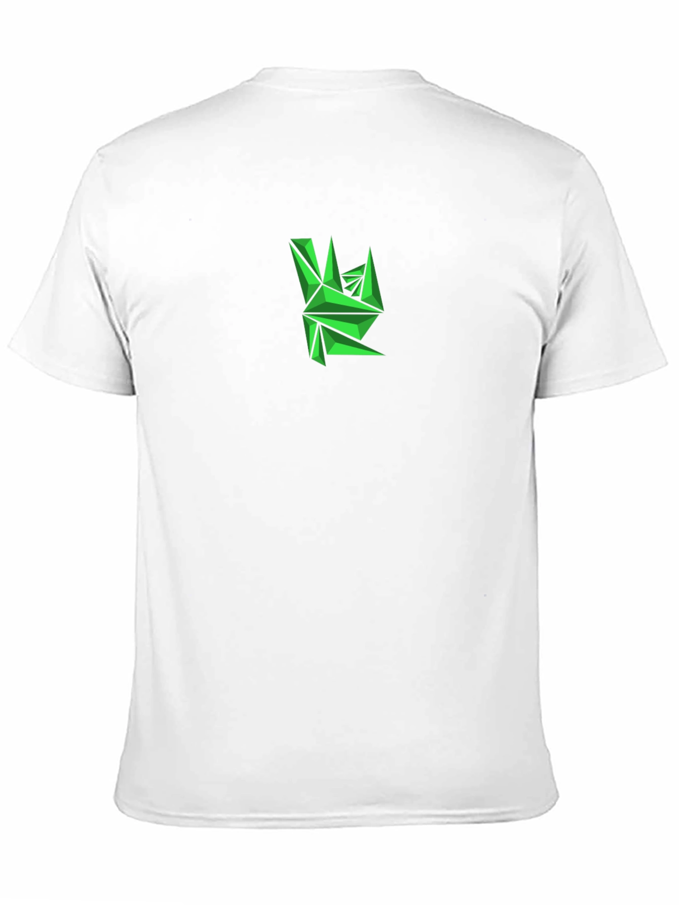 Geometric Green Graphic Tee - Mens Black T-Shirt