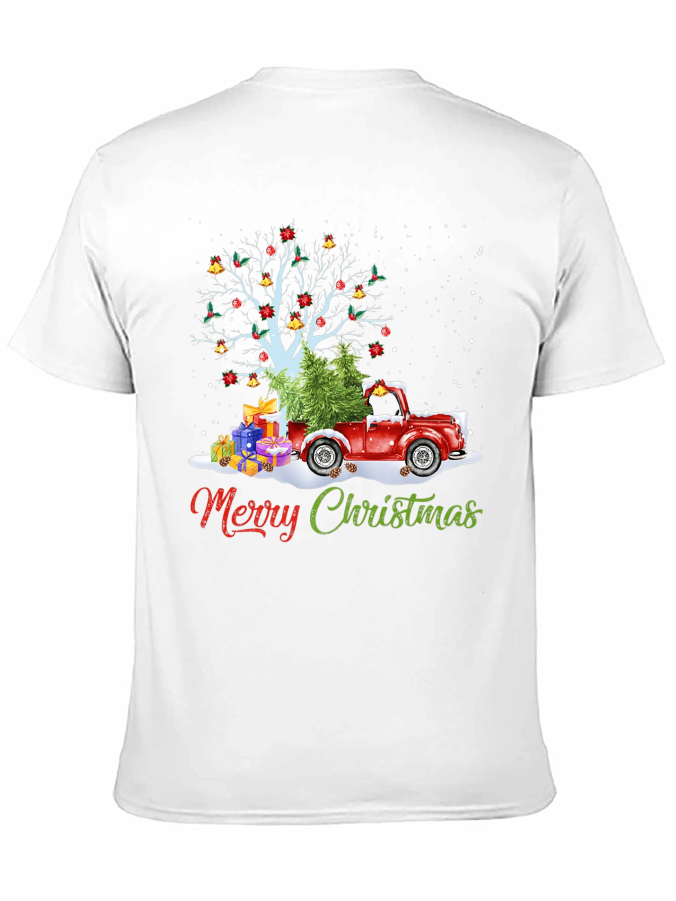 Festive Christmas Tree Truck T-Shirt
