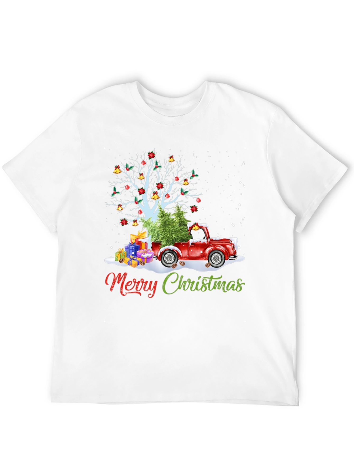 Festive Christmas Tree Truck T-Shirt