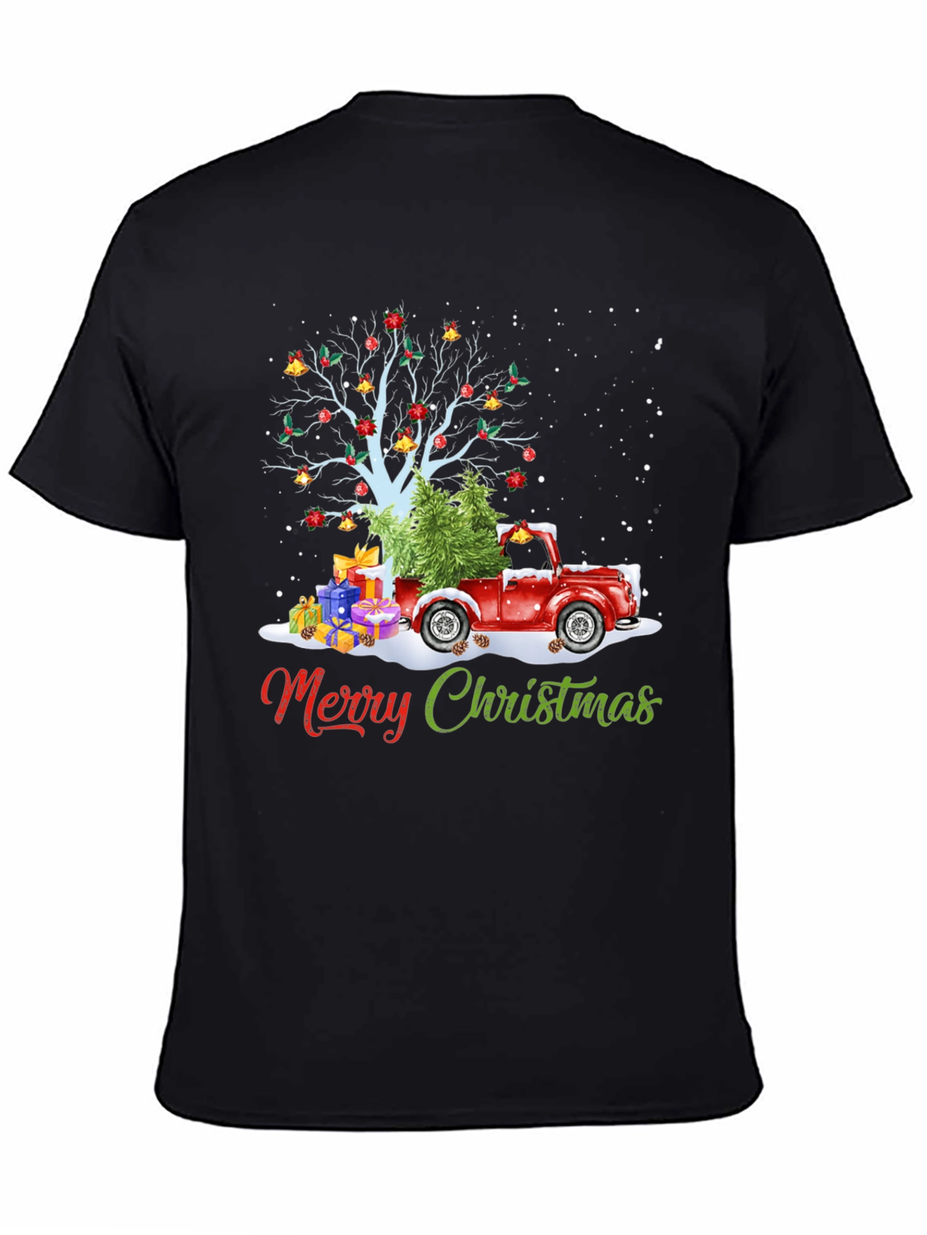 Festive Christmas Tree Truck T-Shirt