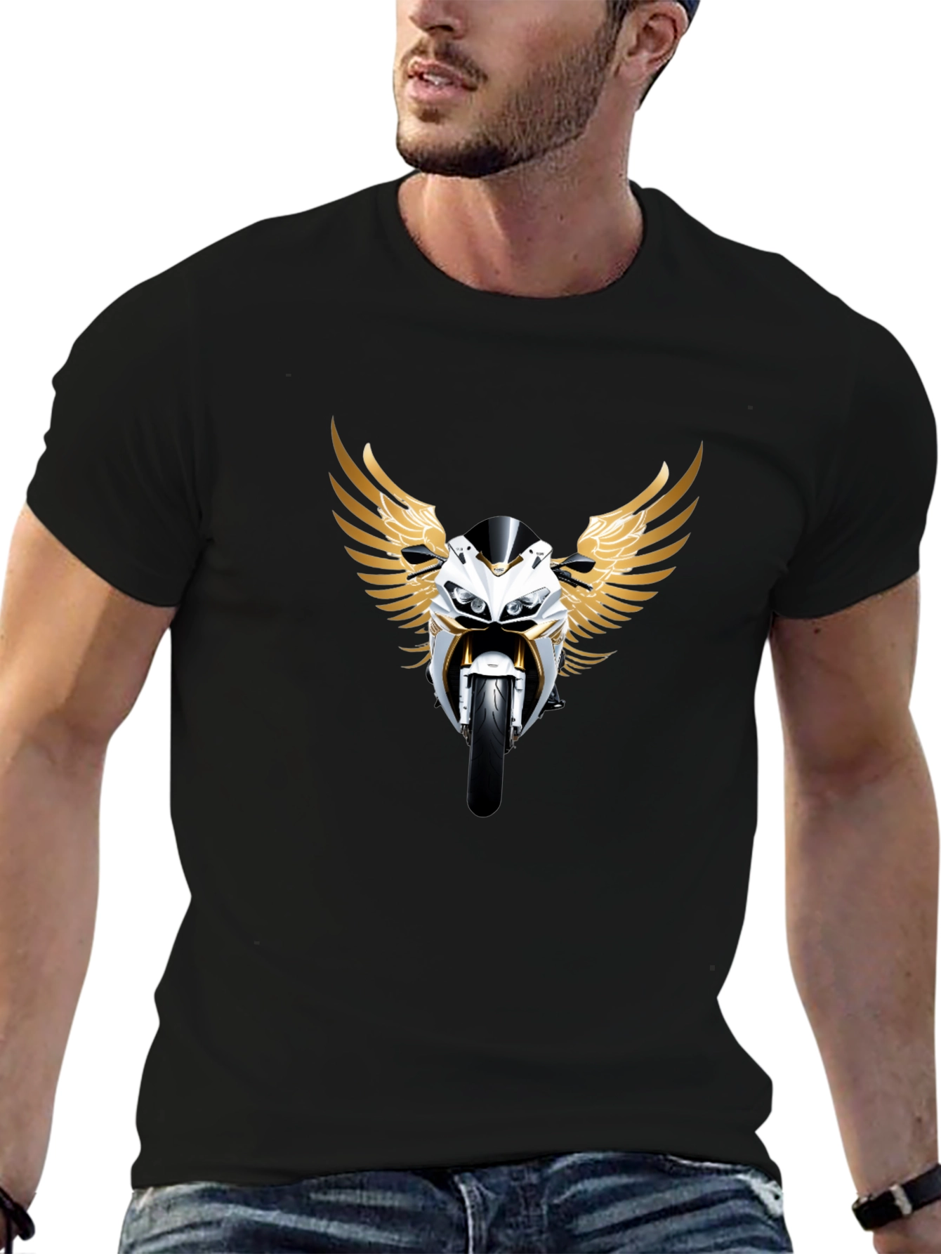Motorcycle Wings Graphic Tee